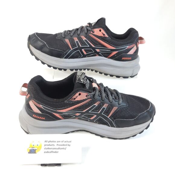 Asics Trail Scout 2 Athletic Lace Up Shoe Womens Size 6.5 1012B039 Black Pink - Picture 4 of 9